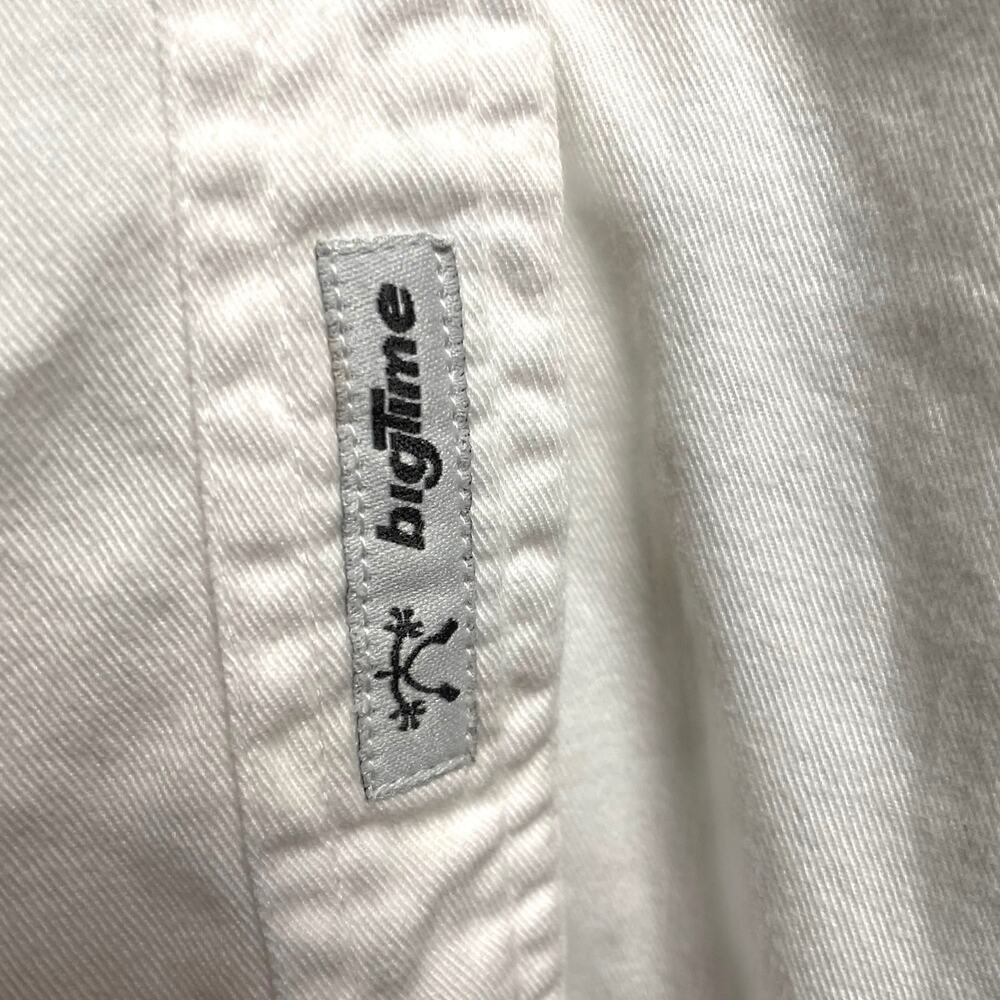 Vintage Texas Tech Red Raiders Button Down Shirt BT Player Washed Cotton White L - Picture 3 of 5